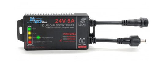 24 volt charge regulator for Lift Tech Marine DC Wireless Remote Motor 24 Volt Solar Panel System